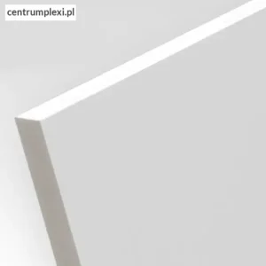 Płyta PCW spienione z utwardzoną powierzchnią. Biały rdzeń 10 mm