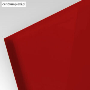 Płyta akrylowa ekstrudowana kolor ciemno czerwony 3 mm