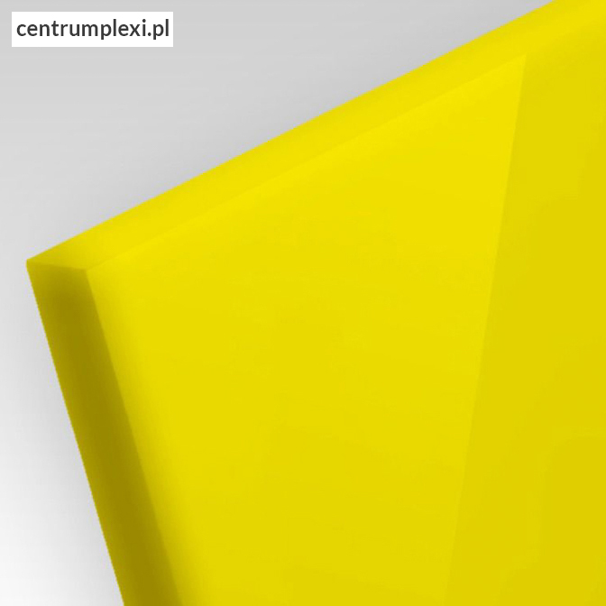 Płyta akrylowa ekstrudowana kolor żółty 3 mm