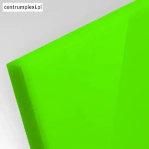 Płyta akrylowa wylewana do podświetleń krawędziowych zielona 5 mm