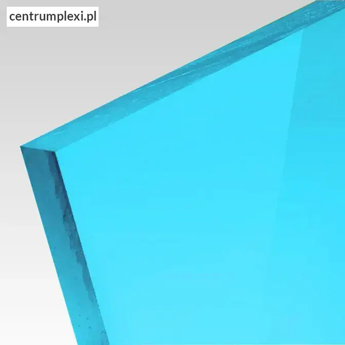 Płyta akrylowa wylewana kolor fluo niebieski 3 mm