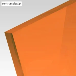 Płyta akrylowa wylewana kolor fluo pomarańczowy 3 mm