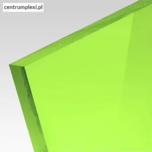 Płyta akrylowa wylewana kolor fluo zielony 3 mm