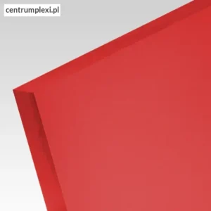 Płyta akrylowa wylewana transculentna kolor czerwony 3 mm