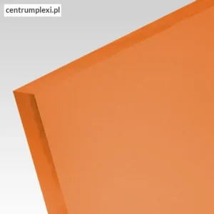 Płyta akrylowa wylewana transculentna kolor pomarańczowy 3 mm