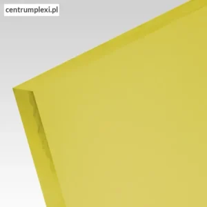 Płyta akrylowa wylewana transculentna kolor zółty 3 mm
