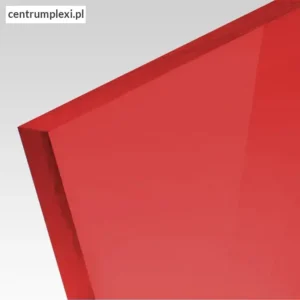 Płyta akrylowa wylewana transparentna kolor ciemny czerwony 3 mm