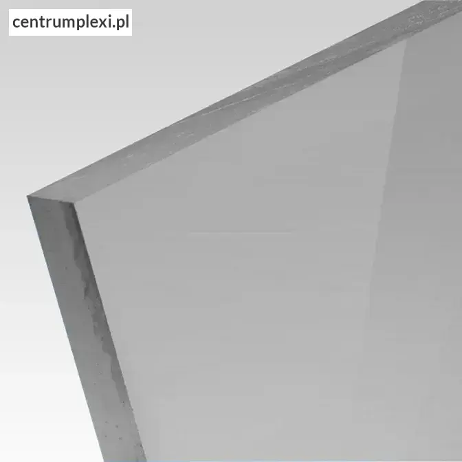 Płyta akrylowa wylewana transparentna kolor szary 3 mm