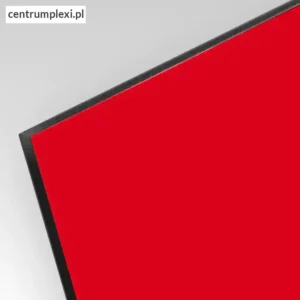 Płyta kompozyt reklamowy dwustronny kolor czerwony / srebrny 3 mm