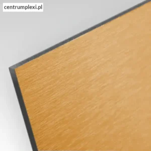 Płyta kompozyt reklamowy jednostronny 3 mm szczotkowany złoty
