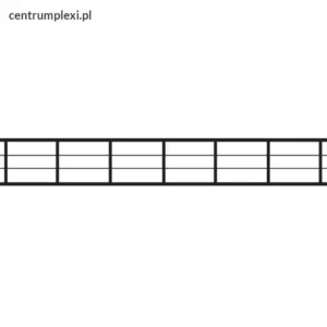 Płyta poliwęglan kanalikowy bezbarwny 10 mm / 4