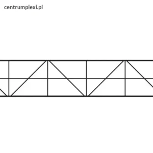 Płyta poliwęglan kanalikowy bezbarwny 32 mm / 5M