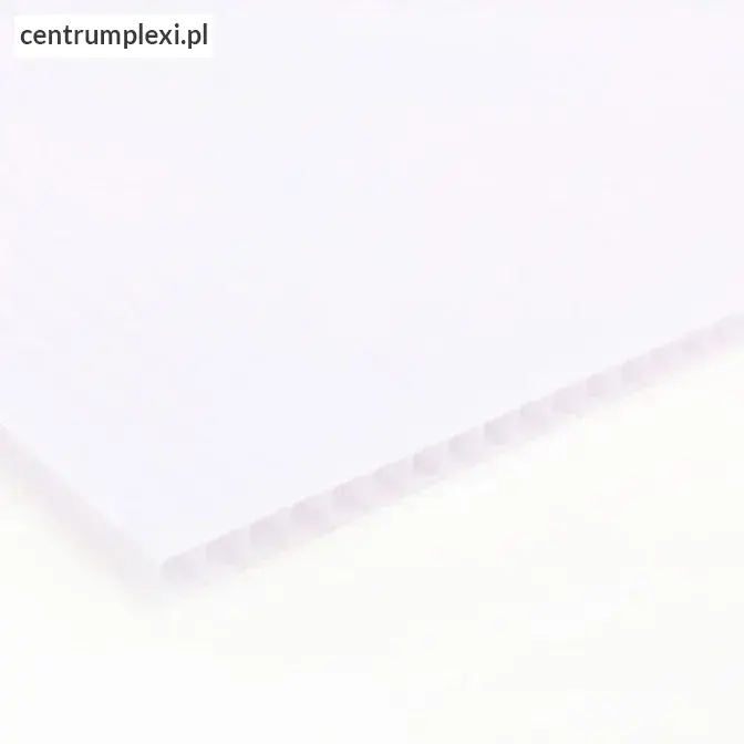 Płyta polipropylenowa PP kanalikowy biały 10 mm
