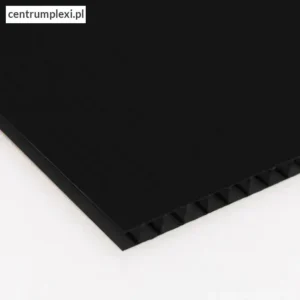 Płyta polipropylenowa PP kanalikowy czarny 2 mm