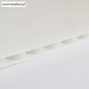 Płyta polipropylenowa PP struktura rdzenia plaster miodu biała 2,9 mm
