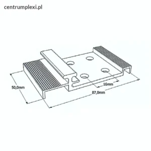 Kotwy do paneli z poliwęglanu 40 mm