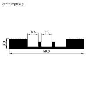Uszczelka EPDM dolna S-228