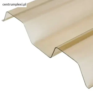 Płyta pcw profilowane trapez 70/18 transparentny brązowy Eco